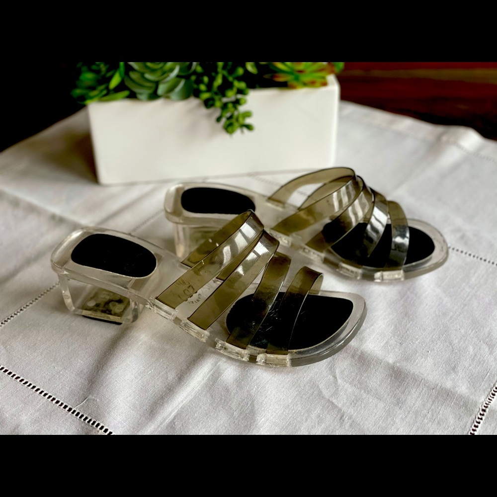 Clear slides with 2in heels